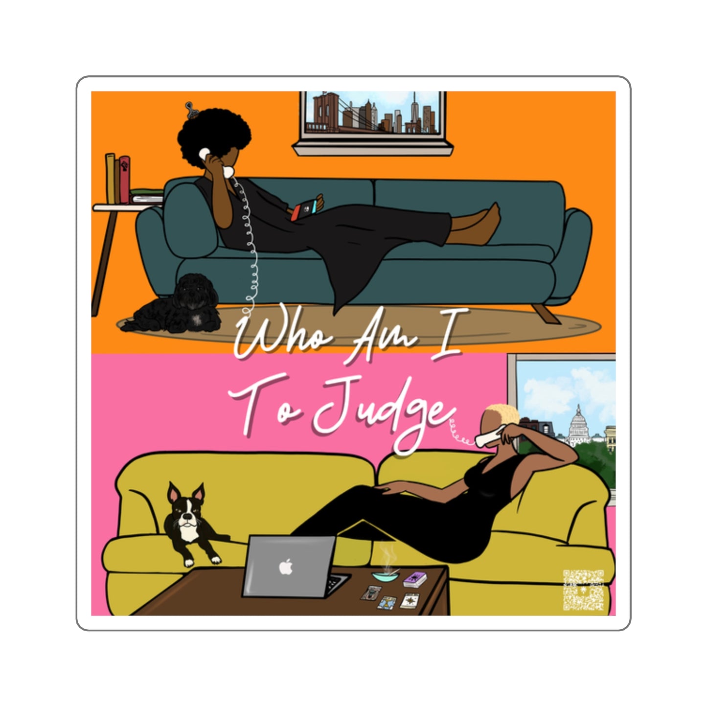 WAITJ Square Stickers